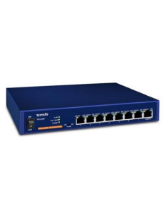 TENDA SWITCH 8 PORTE POE IEEE 802.3AF/AT TEF1108P STAFFE RACK 123W