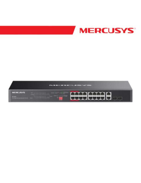 MERCUSYS 20-PORT GIGABIT RACKMOUNT SWITCH WITH 16-PORT POE+ - MS120GP