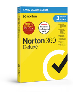 NORTON 360 DELUXE 2026 -ANTITRUFFA- ATTACH - 3 DISPOSITIVI 12 MESI 25GB - IT BOX