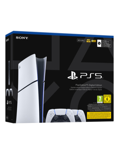 Sony Playstation 5 Slim Digital 825 GB Wi-Fi Nero, Bianco