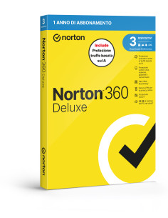 NORTON 360 DELUXE 2026 -ANTITRUFFA- 3 DISPOSITIVI 12 MESI 25GB - IT BOX