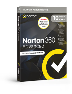 NORTON 360 ADVANCED 2026 - ANTITRUFFA- 10 DISPOSITIVI 12 MESI 200GB - IT BOX