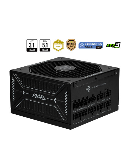 MSI MAG A850GLS PCIE5 alimentatore per computer 850 W 24-pin ATX ATX Nero