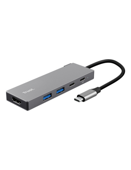 Trust 26062 hub di interfaccia USB tipo-C Grigio