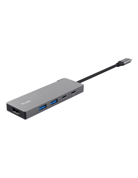 Trust 26062 hub di interfaccia USB tipo-C Grigio