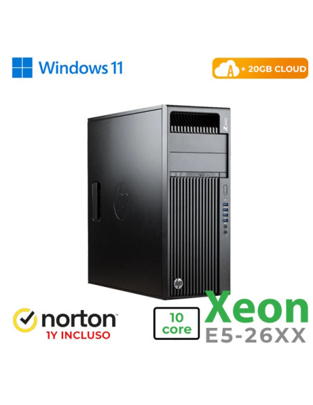 RINOVO WKS HP Z440 Xeon 10Core E5-2660 DDR4 32GB SSD 256GB NVD QUADRO K4000 3GB W11P UPG CLOUD20GB G