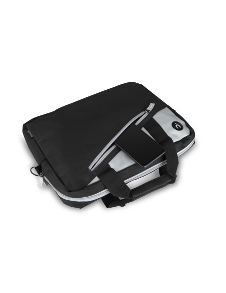 NGS Monray Ginger 35,6 cm (14") Valigetta ventiquattrore Nero, Grigio