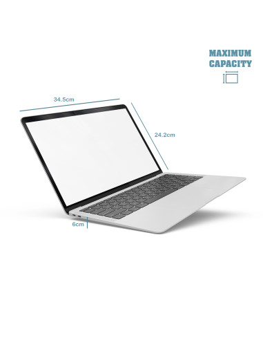 NGS Monray Ginger 35,6 cm (14") Valigetta ventiquattrore Nero, Grigio