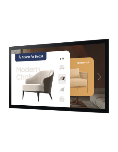 Samsung QM32C-T Pannello piatto per segnaletica digitale 81,3 cm (32") LCD Wi-Fi 400 cd/m² Full HD Nero Touch screen Tizen 7.0 
