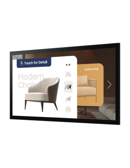 Samsung QM32C-T Pannello piatto per segnaletica digitale 81,3 cm (32") LCD Wi-Fi 400 cd/m² Full HD Nero Touch screen Tizen 7.0 