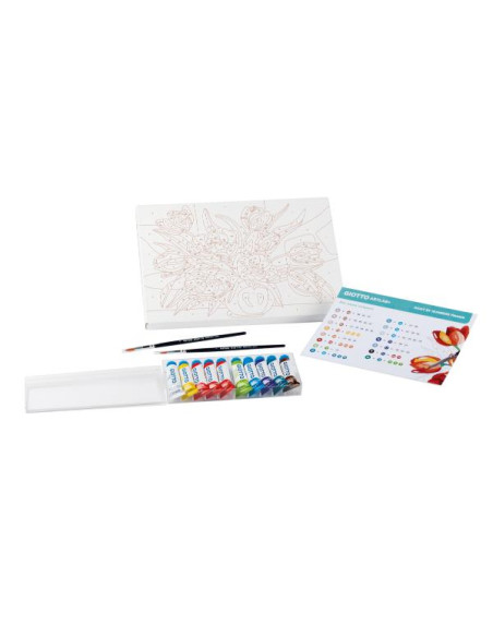 ART LAB NUMBER FLOWERS-KIT CREATIVO