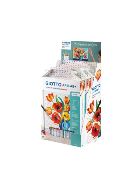 ART LAB NUMBER FLOWERS-KIT CREATIVO