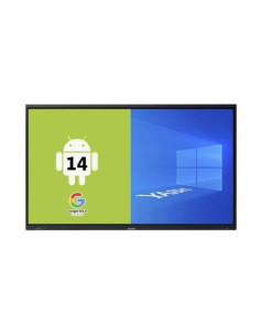 MONITOR SUPERTOUCH AI TOUCH YASHI 75" LY7522 LCD 4K TYPE-C 8GB RAM 128GB STORAGE ANDROID 14 EDLA, staffa a muro inclusa ^