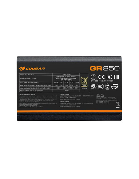 COUGAR CGR GDN-850 alimentatore per computer 850 W 20+4 pin ATX ATX Nero