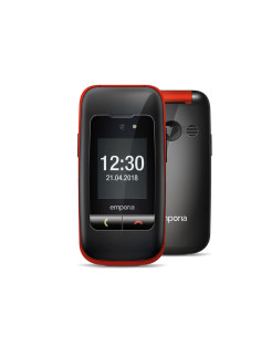 Emporia ONE 6,1 cm (2.4") 103 g Nero, Rosso