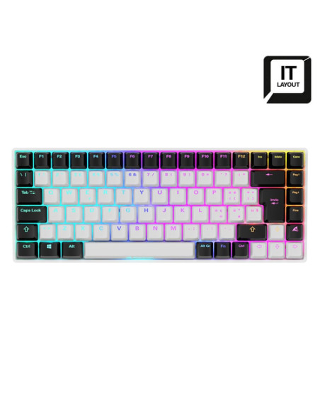 SHARKOON TASTIERA GAMING SKILLER SGK50 S3, BIANCA