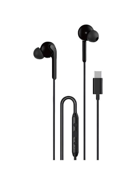 EARPHONE USB-C BULK BLACK