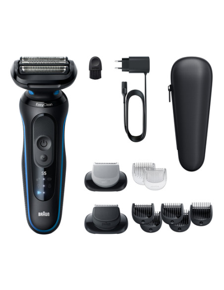 Braun Series 5 52-B1650S rasoio elettrico Trimmer Blu