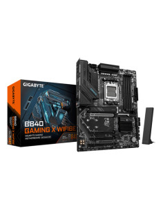 GIGABYTE B840 GAMING X WIFI6E Scheda Madre - CPU AMD Ryzen 9000, VRM 12+2+2 fasi, fino a 7600MHz DDR5(O.C), 2xPCIe 4.0 + 1xPCIe 
