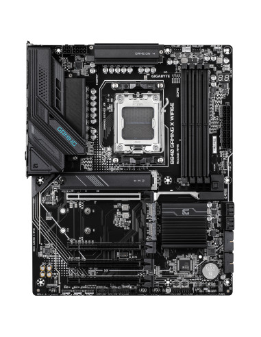 GIGABYTE B840 GAMING X WIFI6E Scheda Madre - CPU AMD Ryzen 9000, VRM 12+2+2 fasi, fino a 7600MHz DDR5(O.C), 2xPCIe 4.0 + 1xPCIe 