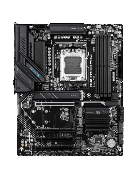 GIGABYTE B840 GAMING X WIFI6E Scheda Madre - CPU AMD Ryzen 9000, VRM 12+2+2 fasi, fino a 7600MHz DDR5(O.C), 2xPCIe 4.0 + 1xPCIe 