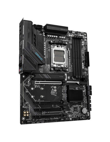 GIGABYTE B840 GAMING X WIFI6E Scheda Madre - CPU AMD Ryzen 9000, VRM 12+2+2 fasi, fino a 7600MHz DDR5(O.C), 2xPCIe 4.0 + 1xPCIe 