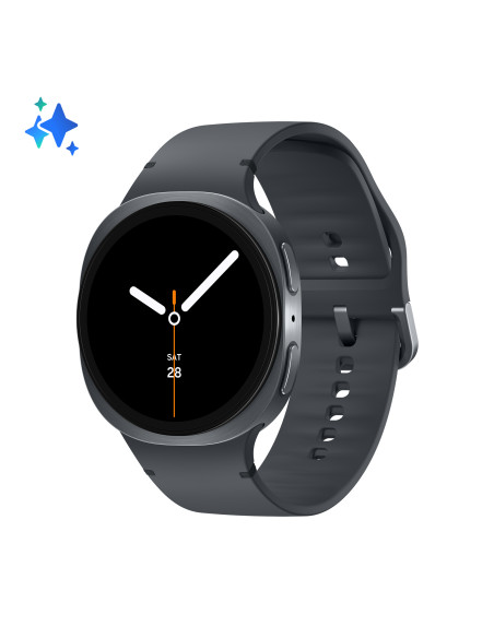 Samsung Galaxy Watch8 (Dark Gray, BT, 40mm) Smartwatch Galaxy AI, allenatore personale, design resistente agli urti, processore 