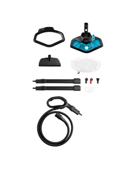 Polti Vaporetto Smart 100_B Pulitore a vapore cilindrico 1500 W Blu, Bianco