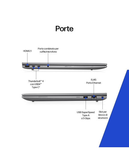 HP ZBook 8 G1i Wolf Pro Security Edition Intel Core Ultra 9 285H Workstation mobile 40,6 cm (16") WUXGA 32 GB DDR5-SDRAM 1 TB SS