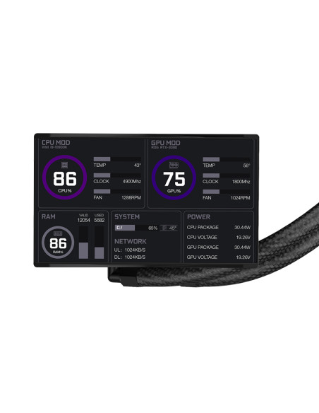 itek THERMORA 50B Processore Raffreddatore di liquidi tutto in uno 12 cm Nero