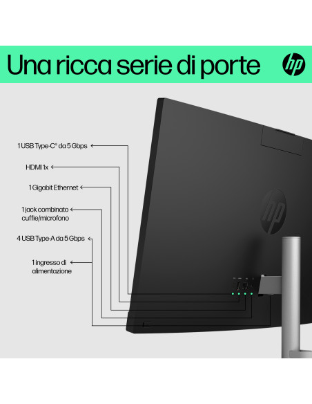 HP 24-cr0068nl Intel® Core™ i5 i5-1335U 60,5 cm (23.8") 1920 x 1080 Pixel PC All-in-one 8 GB DDR4-SDRAM 512 GB SSD Windows 11