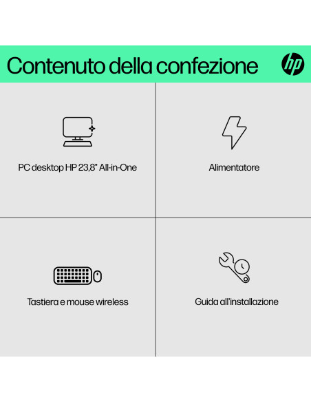 HP 24-cr0068nl Intel® Core™ i5 i5-1335U 60,5 cm (23.8") 1920 x 1080 Pixel PC All-in-one 8 GB DDR4-SDRAM 512 GB SSD Windows 11