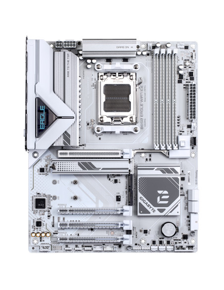 GIGABYTE B850 EAGLE WIFI7 ICE Scheda madre - CPU AMD Ryzen serie 9000, VRM digitale a 8+2+2 fasi, fino a 8200 MHz DDR5 (O.C.), 1