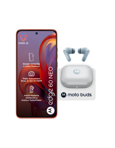 Motorola edge Pack 2x1 60 Neo 8/256 Poinciana + Moto Buds