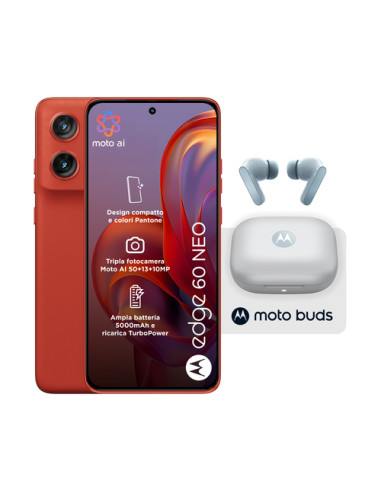 Motorola edge Pack 2x1 60 Neo 8/256 Poinciana + Moto Buds