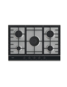 Haier Series 4 HAHG7W5XH Acciaio inox Da incasso 74.5 cm Gas 5 Fornello(i)
