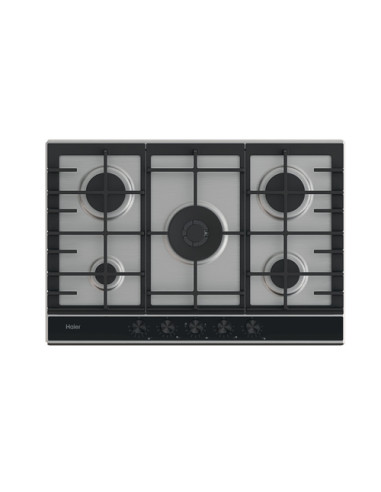 Haier Series 4 HAHG7W5XH Acciaio inox Da incasso 74.5 cm Gas 5 Fornello(i)