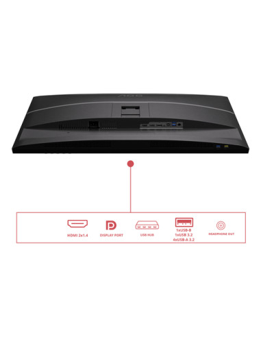 AOC E4 Q32E4U Monitor PC 80 cm (31.5") 2560 x 1440 Pixel Quad HD LED Nero