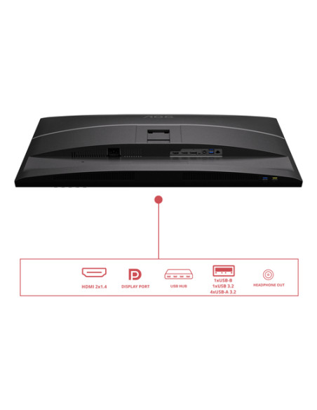 AOC E4 Q32E4U Monitor PC 80 cm (31.5") 2560 x 1440 Pixel Quad HD LED Nero