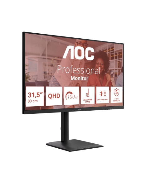 AOC E4 Q32E4U Monitor PC 80 cm (31.5") 2560 x 1440 Pixel Quad HD LED Nero