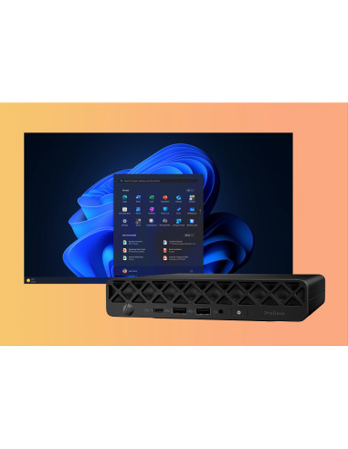 HP ProDesk 4 Mini G1i Desktop AI PC Intel Core Ultra 7 265T 16 GB DDR5-SDRAM 512 GB SSD Windows 11 Pro Mini PC Nero