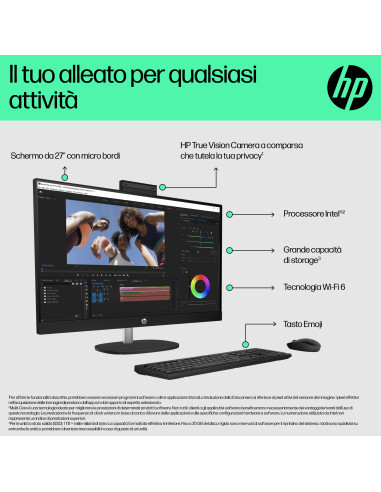HP 27-cr0061nl Intel® Core™ i5 i5-1335U 68,6 cm (27") 1920 x 1080 Pixel PC All-in-one 16 GB DDR4-SDRAM 512 GB SSD Windows 11 