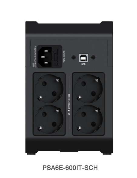 Vertiv PSA6E-600IT-SCH gruppo di continuità (UPS) A linea interattiva 0,6 kVA 315 W 4 presa(e) AC