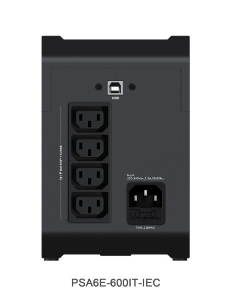 Vertiv PSA6E-600IT-IEC gruppo di continuità (UPS) A linea interattiva 0,6 kVA 315 W 4 presa(e) AC