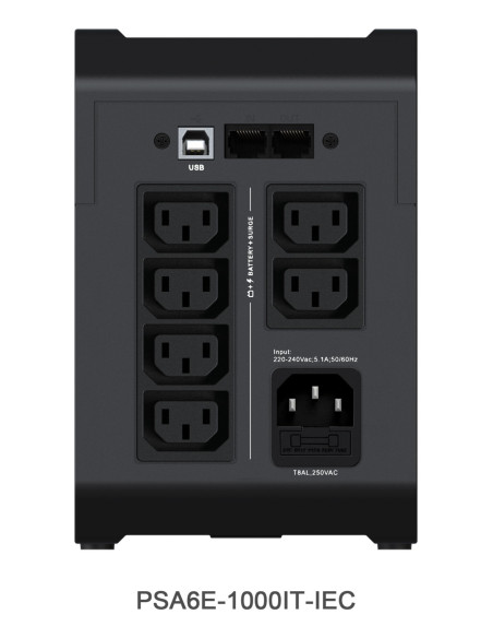 Vertiv PSA6E-1000IT-IEC gruppo di continuità (UPS) A linea interattiva 1 kVA 525 W 6 presa(e) AC