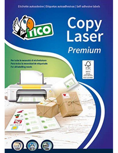 ETIC TICO LASER BIANCHE37X14SINGOLO