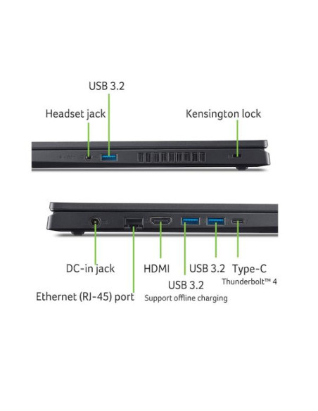 NB ACER NITRO V14 NH.QZ8ET.002 15,6" i9-13900H 16GB SSD1TB NVIDIA GeForce RTX 5060 8GB NO SISTEMA OPERATIVO