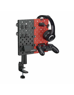 Manhattan 462518 supporto per personal communication Supporto passivo Controller per videogiochi, Auricolare Nero, Rosso 2