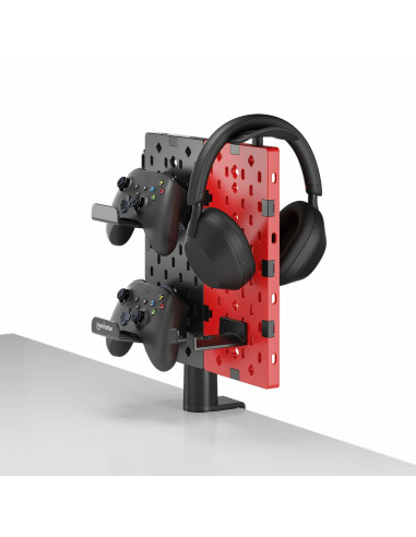 Manhattan 462518 supporto per personal communication Supporto passivo Controller per videogiochi, Auricolare Nero, Rosso