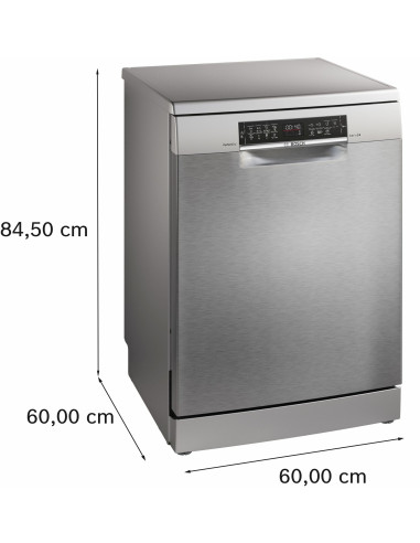 Bosch Serie 6 SMS6ZCI16E Lavastoviglie da libera installazione 60 cm Acciaio Classe B